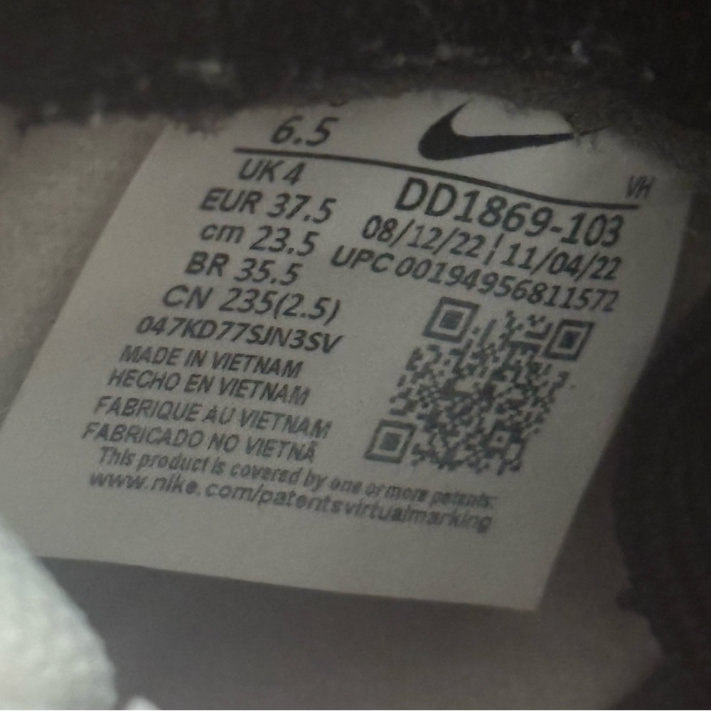 Nike Dunk High Retro Panda Black White University Red Women’s Size 6.5 Sneakers - Picture 7 of 7